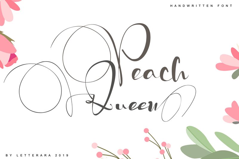 Peach Queen الخط 