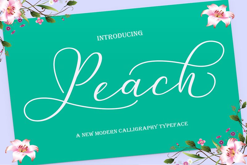 Peach Schriftart