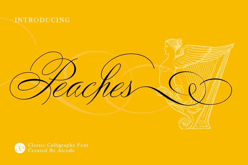 Peaches Schriftart