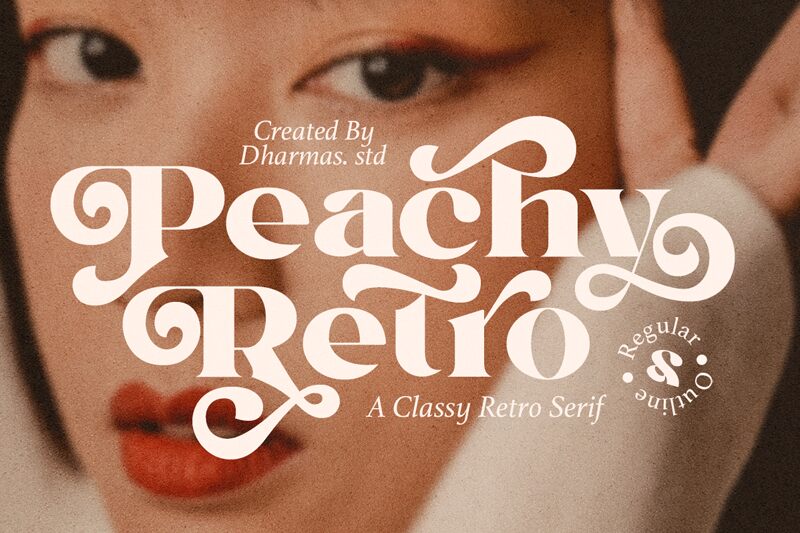 Peachy Retro Schriftart