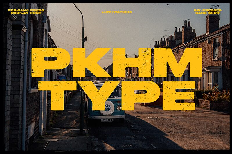 Peckham Press Schriftart
