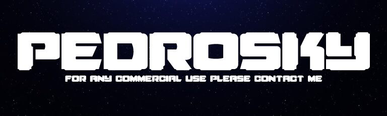 pedrosky Schriftart