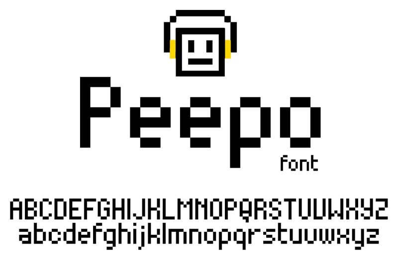 Peepo Schriftart