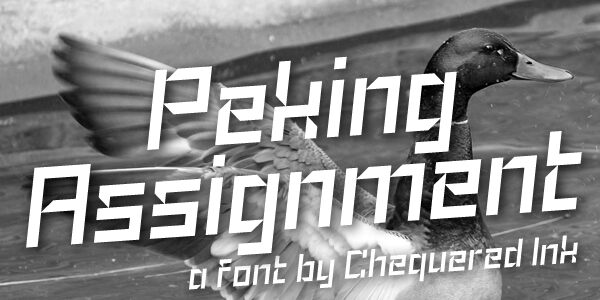 Peking Assignment Czcionka