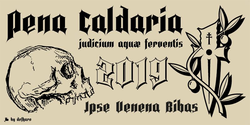 Pena Caldaria Czcionka