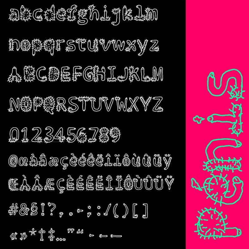 Penis Typography Schriftart