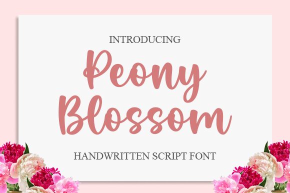Peony Blossom Czcionka