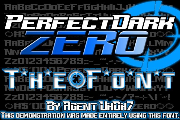 Perfect Dark Zero Czcionka