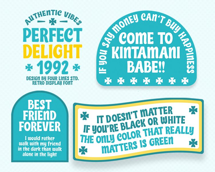 Perfect Delight 1992 Czcionka