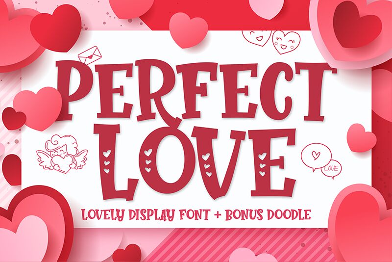 Perfect Love Carved Schriftart