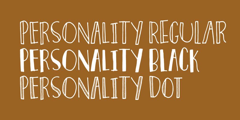 Personality Czcionka
