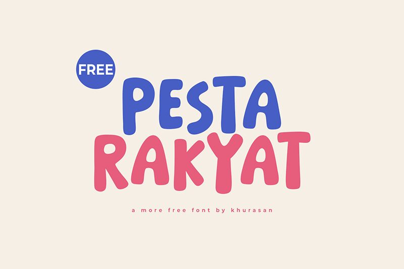 Pesta Rakyat Schriftart