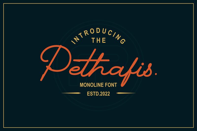Pethafis Schriftart