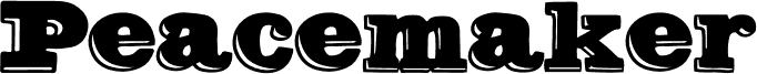 Peacemaker Black PERSONAL USE Regular font | Fonts2u.com