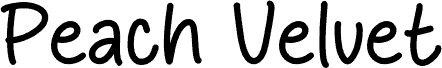 Peach Velvet шрифт