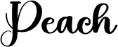 Preview of the Peach font