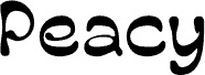Vorschau der Schriftart PeacyBlur-Regular Demo