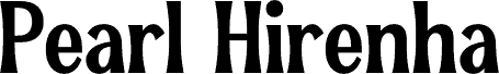 Pearl Hirenha DEMO VERSION font