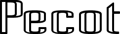 Pecot Outline Bold