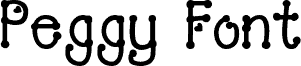 PeggyFont Bold