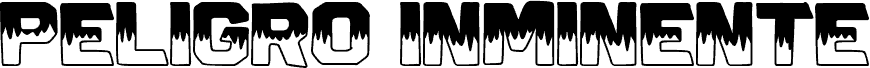 Preview of the Peligro Inminente font