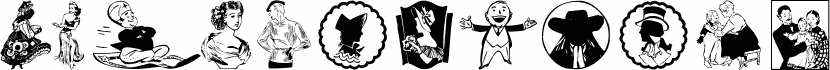 Preview of the People 1 font