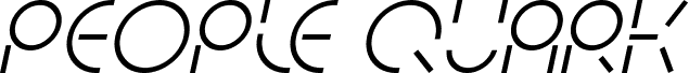 PEOPLE QUARK Italic