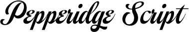 Pepperidge Script PERSONAL Regular