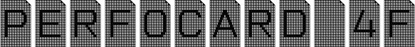 Perfocard 4F