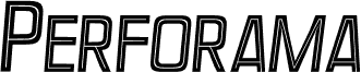 Perforama-Italic