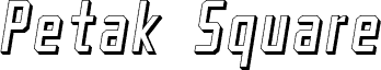 Petak Square Shadow Italic