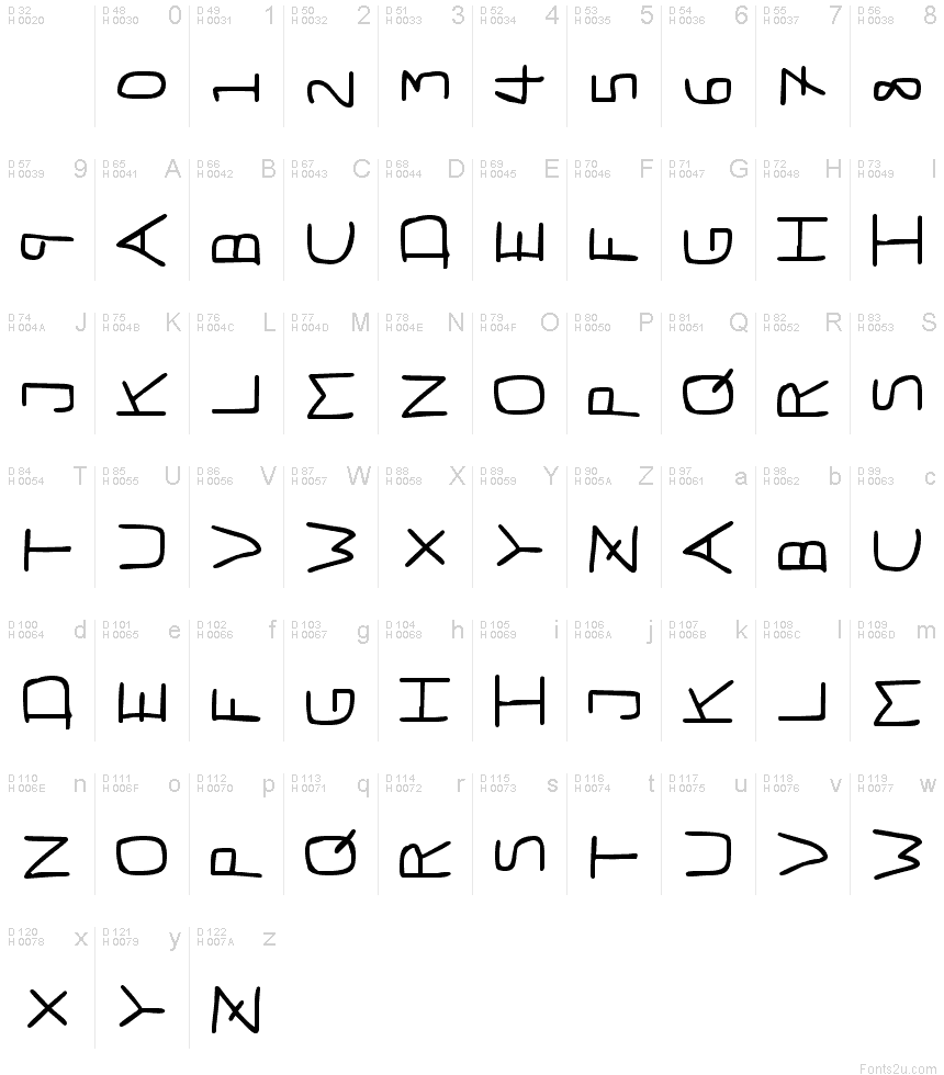 pf-veryverybadfont7-sideways-font