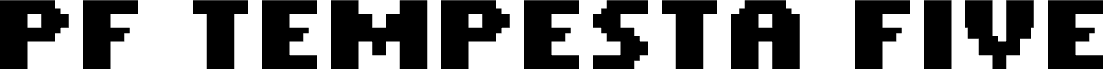 PF Tempesta Five Compressed Bold