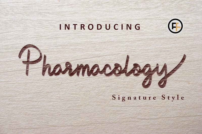 Pharmacology Schriftart