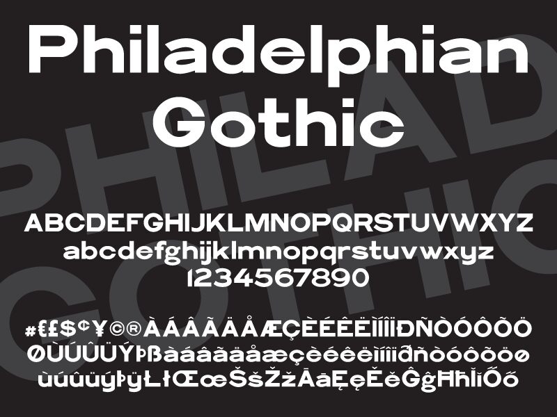 Philadelphian-Gothic Шрифт