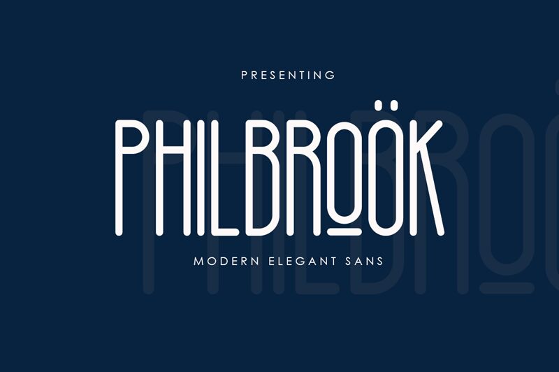 PHILBROOK Czcionka