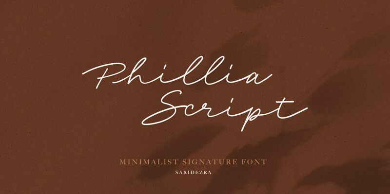 Phillia Schriftart