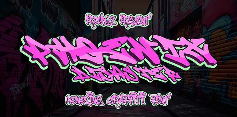 Phoenix Disaster Graffiti Carattere