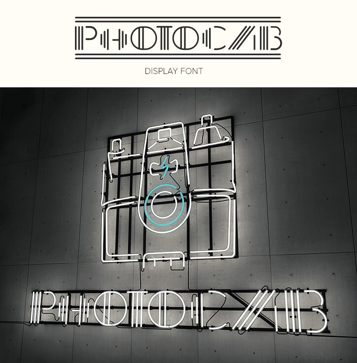PhotoCab Display Czcionka