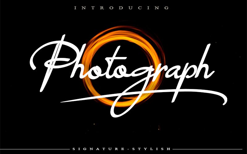 Photograph Schriftart