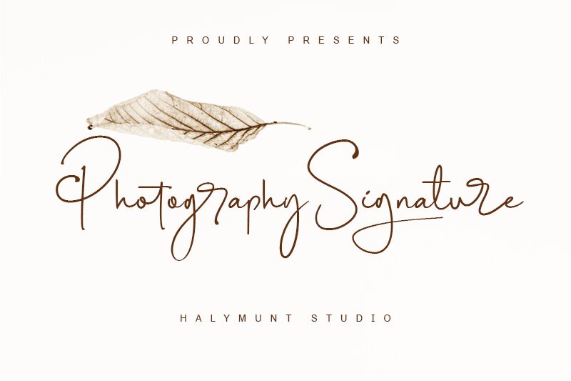 Photography Signature Carattere