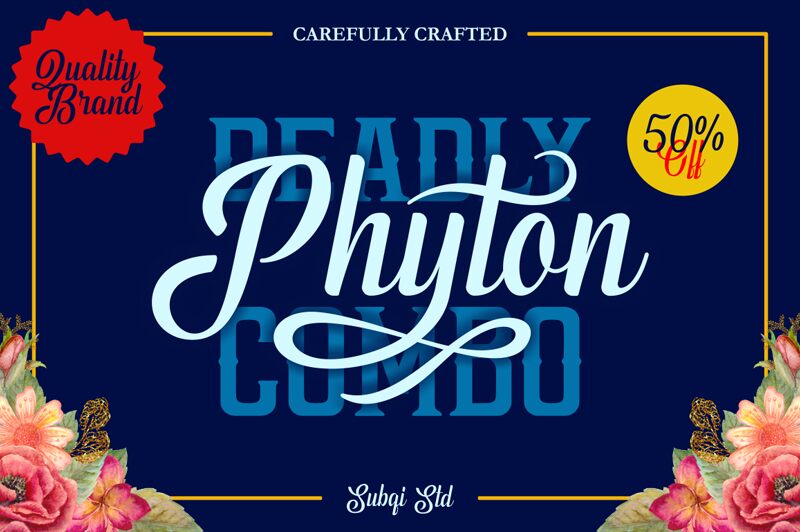 Phyton Script Demo font | Fonts2u.com