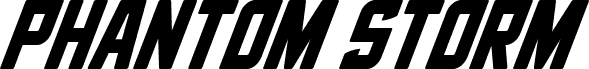 Phantom Storm Super-Italic font