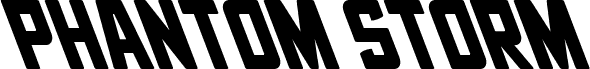 Phantom Storm Super-Leftalic font