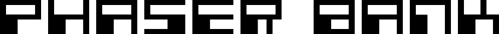 Anteprima del carattere Phaser Bank Expanded