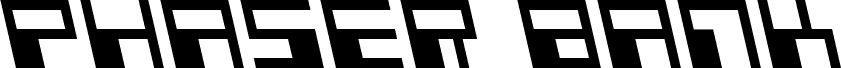Anteprima del carattere Phaser Bank Leftalic