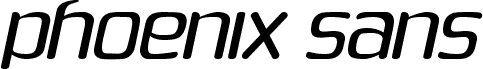 Phoenix Sans  Italic