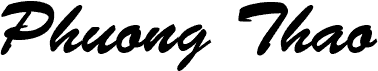 PhuongThao 1.1 字体预览