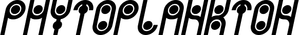 PHYTOPLANKTON Bold Italic
