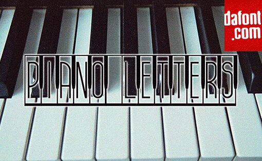 Piano Letters Czcionka